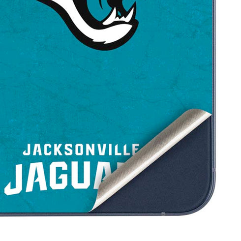 NFL Jacksonville Jaguars Distressed Galaxy A35 5G Skin