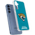 NFL Jacksonville Jaguars Distressed Galaxy A55 5G Clear Case