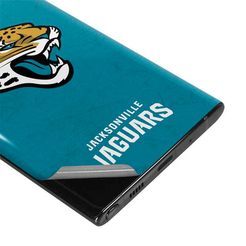 NFL Jacksonville Jaguars Distressed Galaxy Note 10 Plus Skin