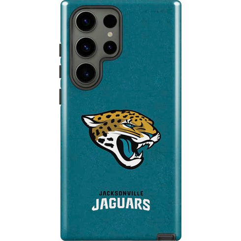 NFL Jacksonville Jaguars Teal Distressed Galaxy S23 Ultra Pro Case