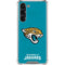NFL Jacksonville Jaguars Distressed Galaxy S24 FE Clear Case