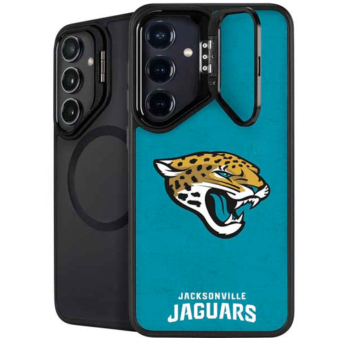 NFL Jacksonville Jaguars Distressed Galaxy S24 FE Kickstand Case