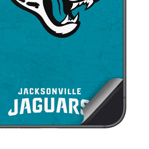NFL Jacksonville Jaguars Distressed Galaxy S25 Plus Skin