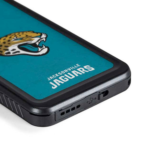 NFL Jacksonville Jaguars Distressed Galaxy S24 Waterproof Case