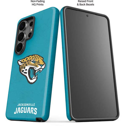 NFL Jacksonville Jaguars Distressed Galaxy S26 Ultra Impact Case