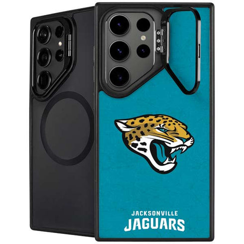 NFL Jacksonville Jaguars Distressed Galaxy S26 Ultra Kickstand Case