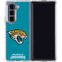 NFL Jacksonville Jaguars Distressed Galaxy Z Fold5 5G Clear Case