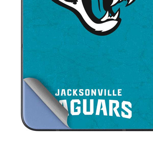NFL Jacksonville Jaguars Distressed Galaxy Z Fold5 5G Skin