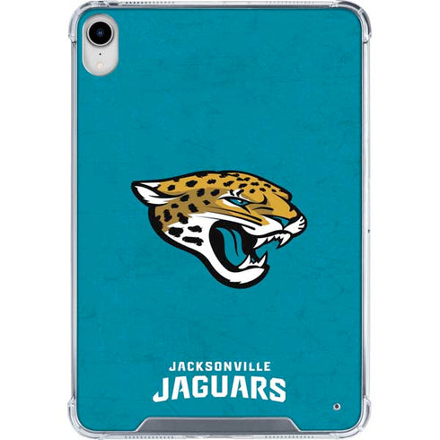 NFL Jacksonville Jaguars Distressed iPad 11th Gen (2025) Clear Case