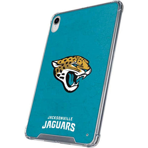 NFL Jacksonville Jaguars Distressed iPad 11th Gen (2025) Clear Case