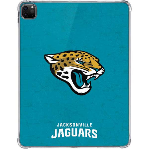 NFL Jacksonville Jaguars Distressed iPad Pro 11in (2024) Clear Case
