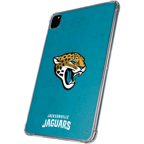 NFL Jacksonville Jaguars Distressed iPad Pro 11in (2024) Clear Case