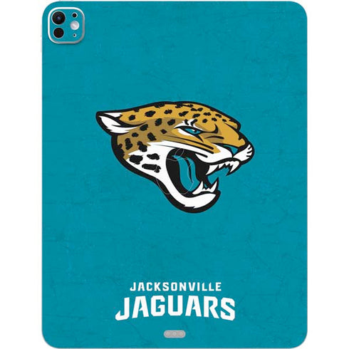NFL Jacksonville Jaguars Distressed iPad Pro 13in M4 (2024) Skin