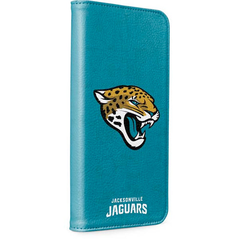 NFL Jacksonville Jaguars Distressed iPhone 15 Plus Folio Case
