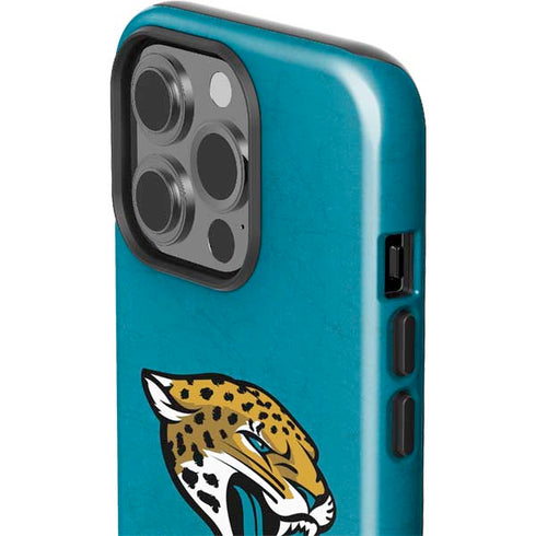 NFL Jacksonville Jaguars Distressed iPhone 15 Pro Impact Case