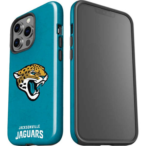 NFL Jacksonville Jaguars Distressed iPhone 15 Pro Impact Case