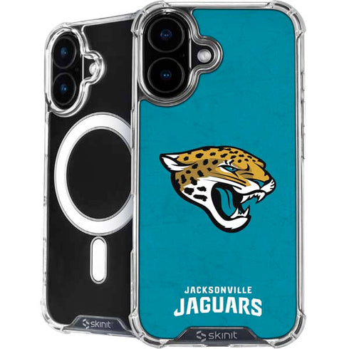NFL Jacksonville Jaguars Distressed iPhone 16 MagSafe Case