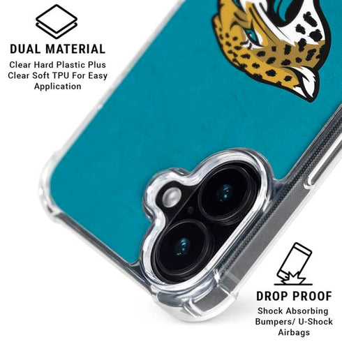 NFL Jacksonville Jaguars Distressed iPhone 16 MagSafe Case