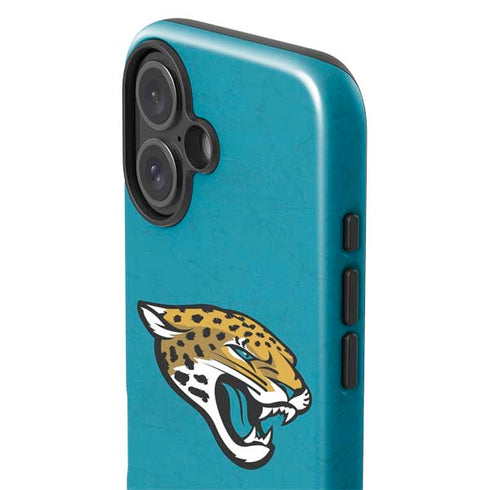 NFL Jacksonville Jaguars Distressed iPhone 16 Plus Impact Case