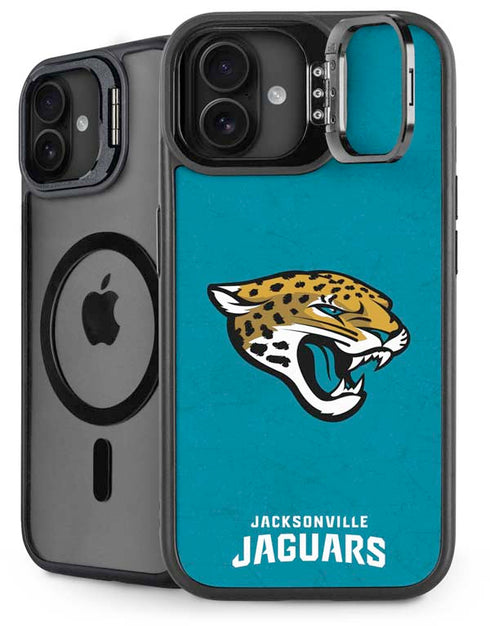 NFL Jacksonville Jaguars Distressed iPhone 16 Plus Kickstand Case