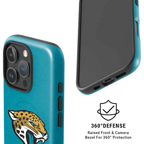 NFL Jacksonville Jaguars Distressed iPhone 16 Pro Magsafe Impact Case