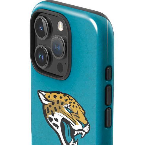 NFL Jacksonville Jaguars Distressed iPhone 16 Pro Max Impact Case