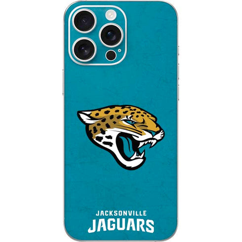 NFL Jacksonville Jaguars Distressed iPhone 16 Pro Max Skin
