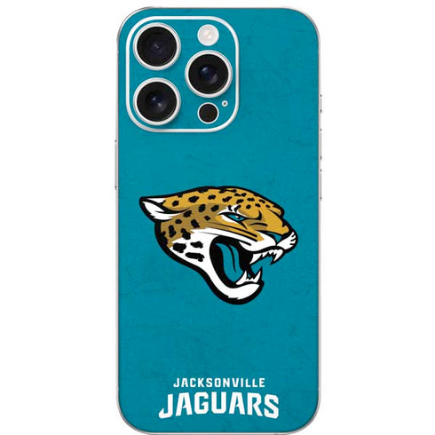 NFL Jacksonville Jaguars Distressed iPhone 16 Pro Skin
