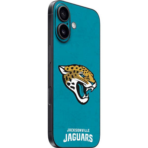 NFL Jacksonville Jaguars Distressed iPhone 16 Skin