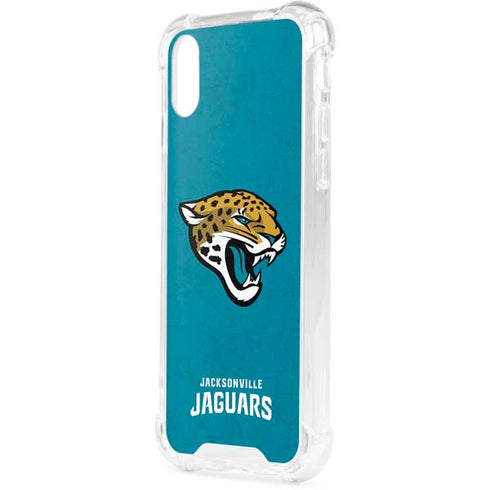 NFL Jacksonville Jaguars Distressed iPhone XS Clear Case