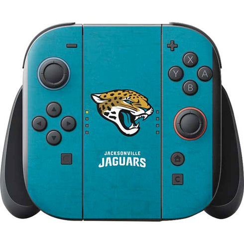NFL Jacksonville Jaguars Distressed Nintendo Switch 2 (2025) with Joy-Con Skin