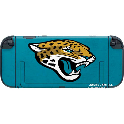 NFL Jacksonville Jaguars Distressed Nintendo Switch 2 (2025) with Joy-Con Skin