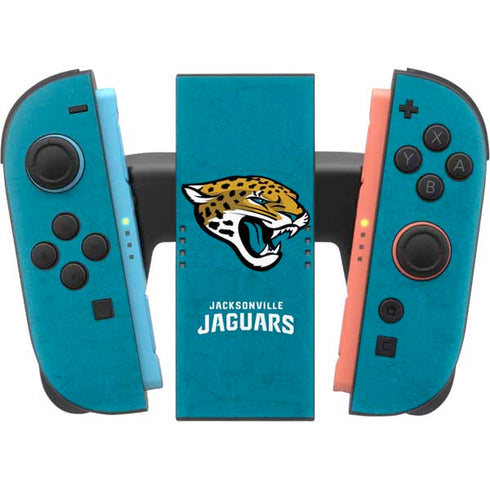 NFL Jacksonville Jaguars Distressed Nintendo Switch 2 (2025) Joy-Con Controller Skin