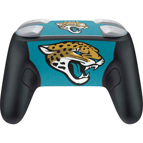 NFL Jacksonville Jaguars Distressed Nintendo Switch 2 (2025) Pro Controller Skin