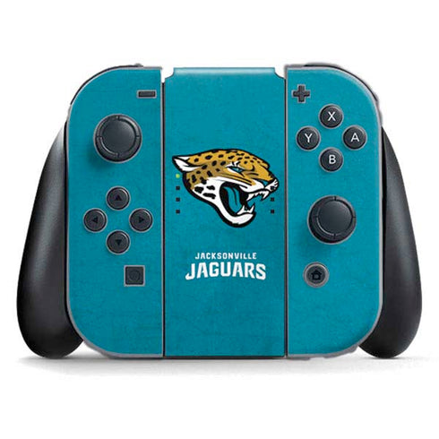 NFL Jacksonville Jaguars Distressed Nintendo Skins