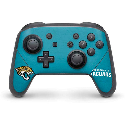 NFL Jacksonville Jaguars Distressed Nintendo Skins