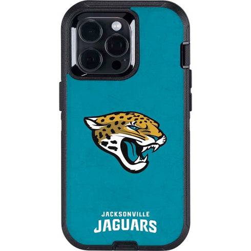 NFL Jacksonville Jaguars Distressed Otterbox Defender iPhone Skin