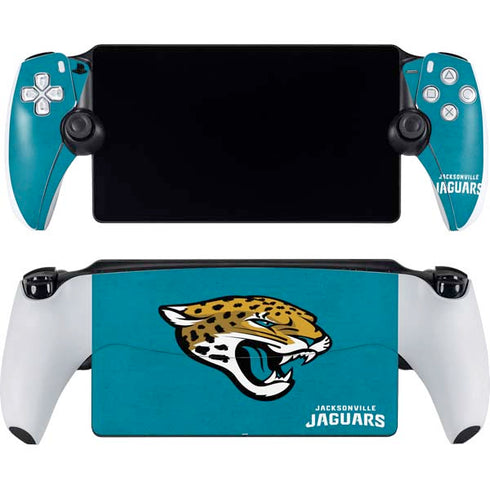 NFL Jacksonville Jaguars Distressed PlayStation Portal Remote Player Skin