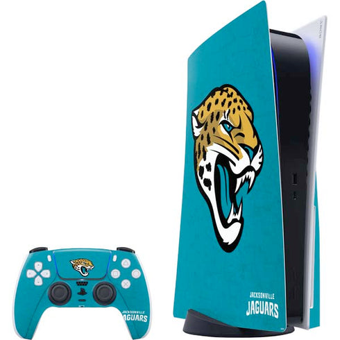 NFL Jacksonville Jaguars Distressed PlayStation PS5 Skins