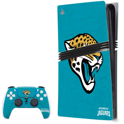 NFL Jacksonville Jaguars Distressed PlayStation PS5 Skins