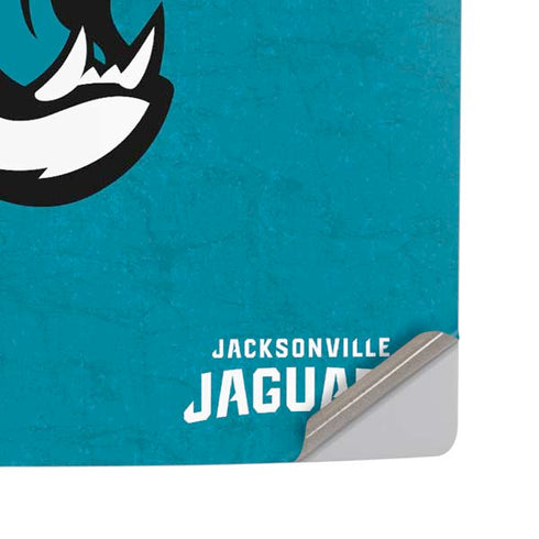 NFL Jacksonville Jaguars Distressed PS5 Pro Disk Console Skin