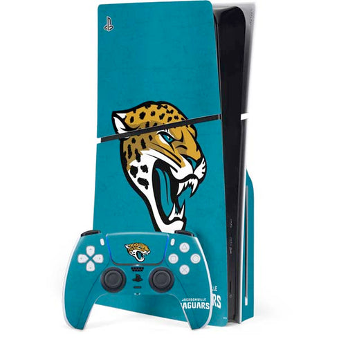 NFL Jacksonville Jaguars Distressed PlayStation PS5 Skins