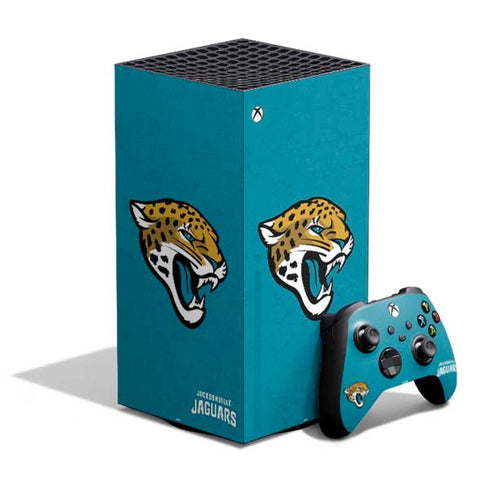 NFL Jacksonville Jaguars Distressed XBox Series X Digital Edition Bundle Skin
