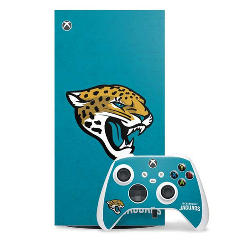 NFL Jacksonville Jaguars Distressed Xbox Series X Skins
