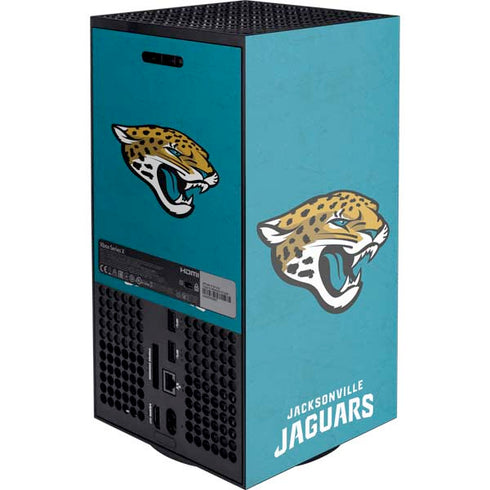 NFL Jacksonville Jaguars Distressed XBox Series X Digital Edition Console Skin