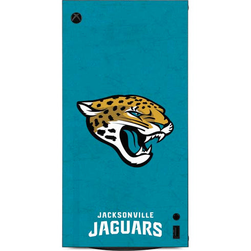 NFL Jacksonville Jaguars Distressed XBox Series X Digital Edition Console Skin