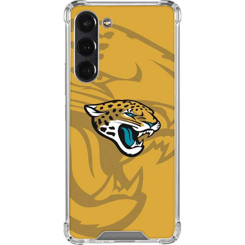 NFL Jacksonville Jaguars Double Vision Galaxy S24 FE Clear Case