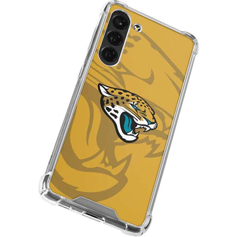 NFL Jacksonville Jaguars Double Vision Galaxy S24 FE Clear Case
