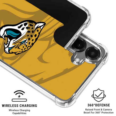 NFL Jacksonville Jaguars Double Vision Galaxy S26 Plus Clear Case