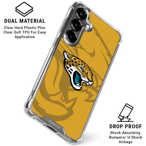 NFL Jacksonville Jaguars Double Vision Galaxy S26 Plus Clear Case